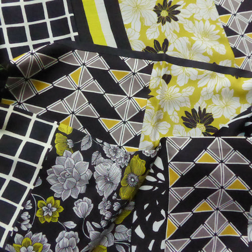 echarpe_soie_graphic_floral_noir_jaune_maya_hochman copie | EMPREINTES Paris - EMPREINTES Paris