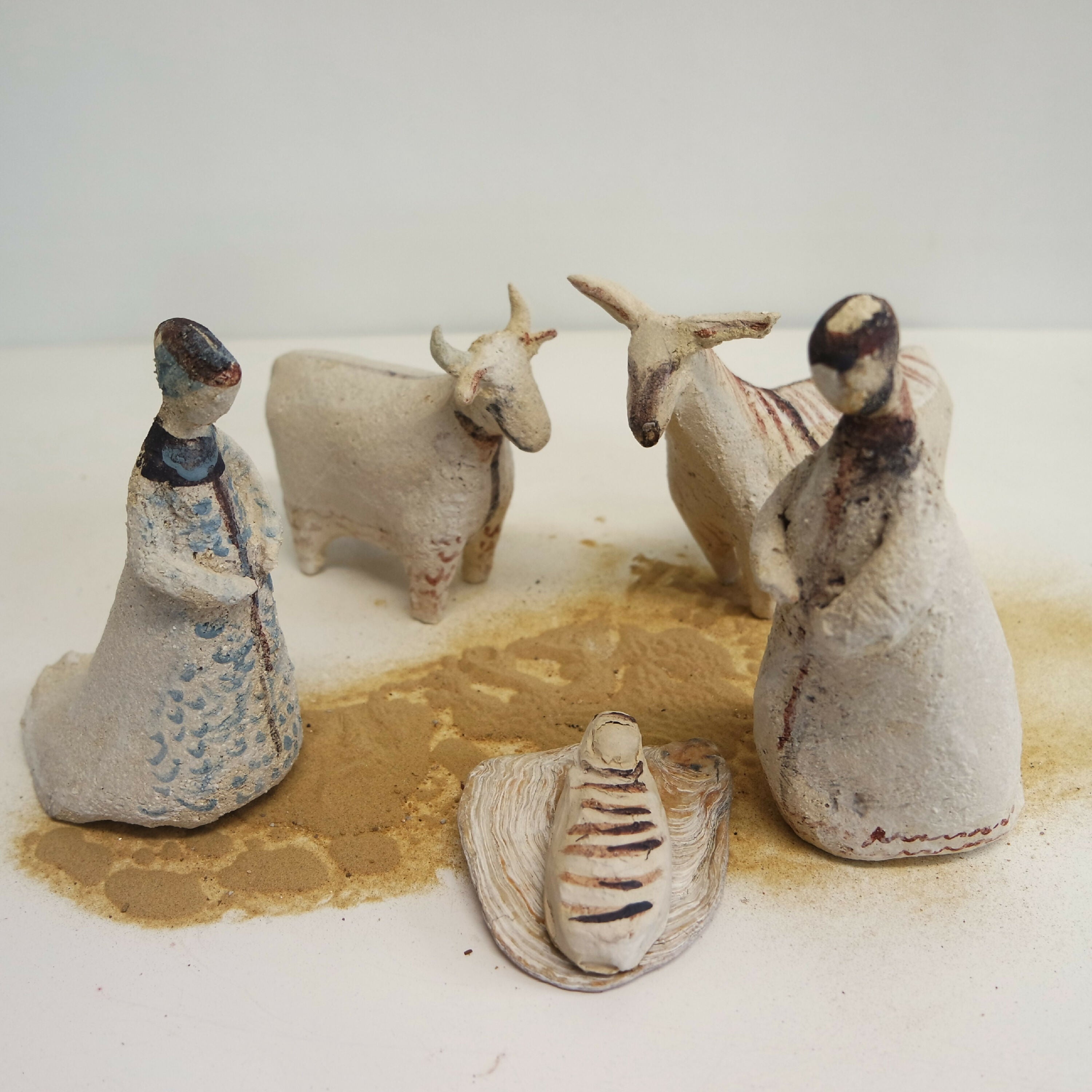 Crèche grès 5 sujets | EMPREINTES Paris