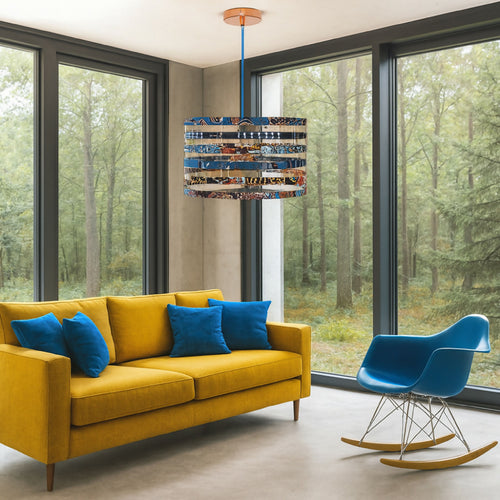 Suspension MÉGAWAX ø50cm bleu | EMPREINTES Paris - EMPREINTES Paris