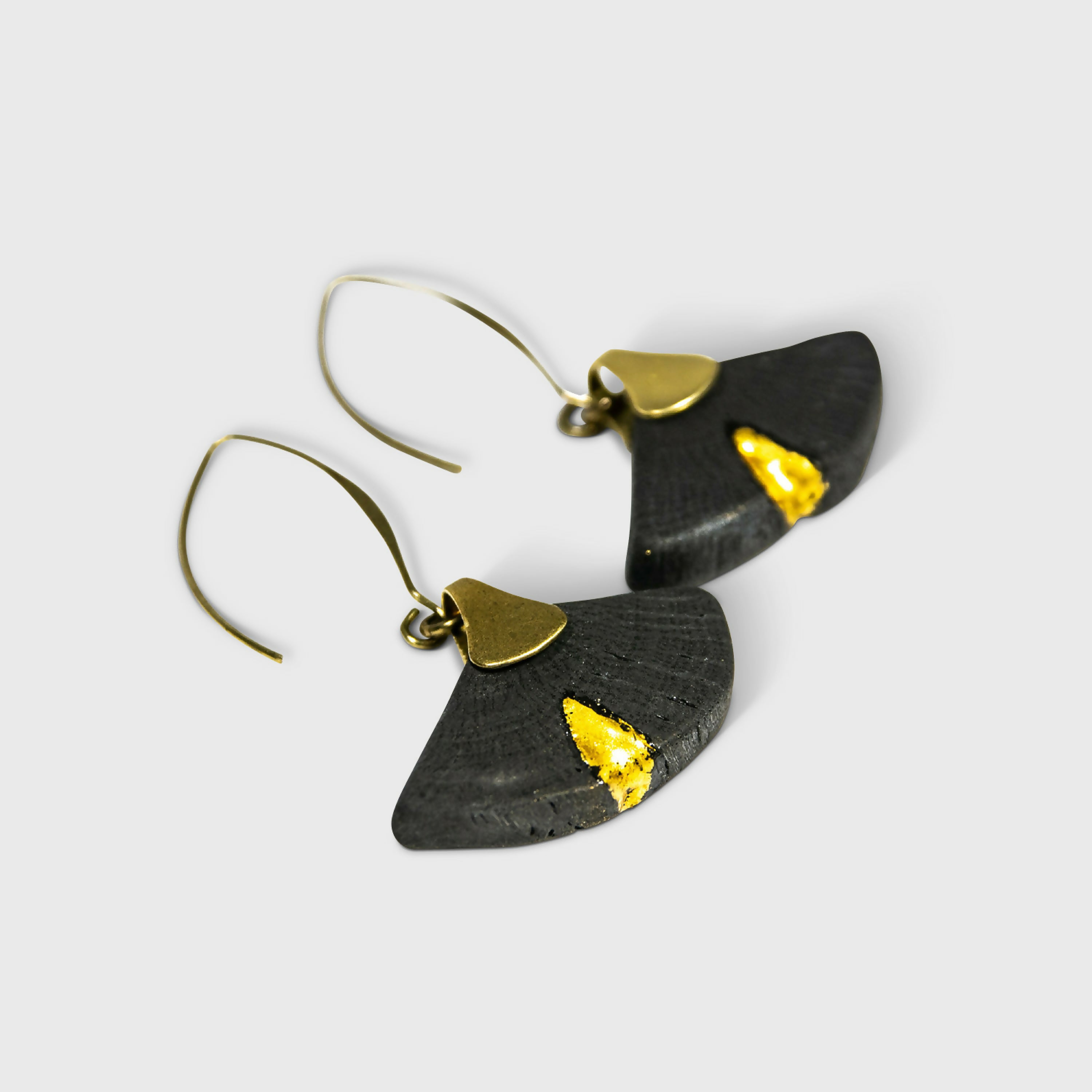 Boucles d’oreilles HIME-MINI-GINKO-KINTSUGI 2 | EMPREINTES Paris