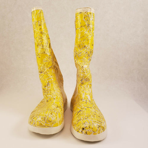 sculpture_papier_de_bottes_jaunes_laurence_lehel copie | EMPREINTES Paris - EMPREINTES Paris