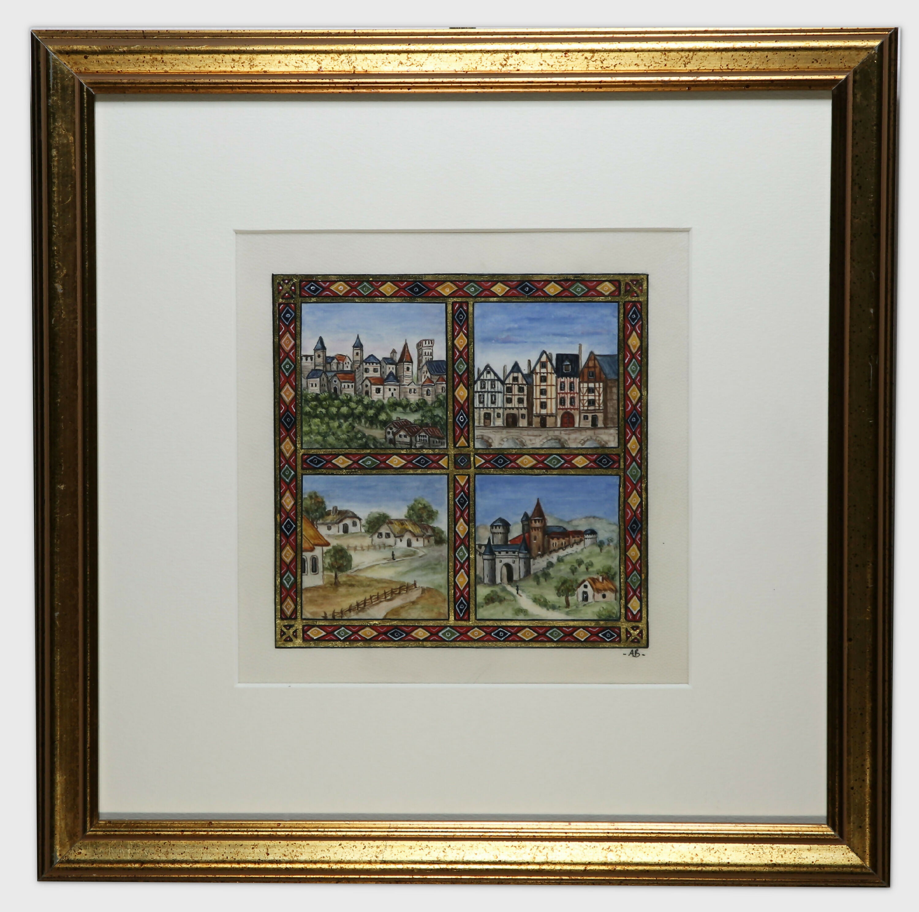 Enluminure Carré des maisons | EMPREINTES Paris