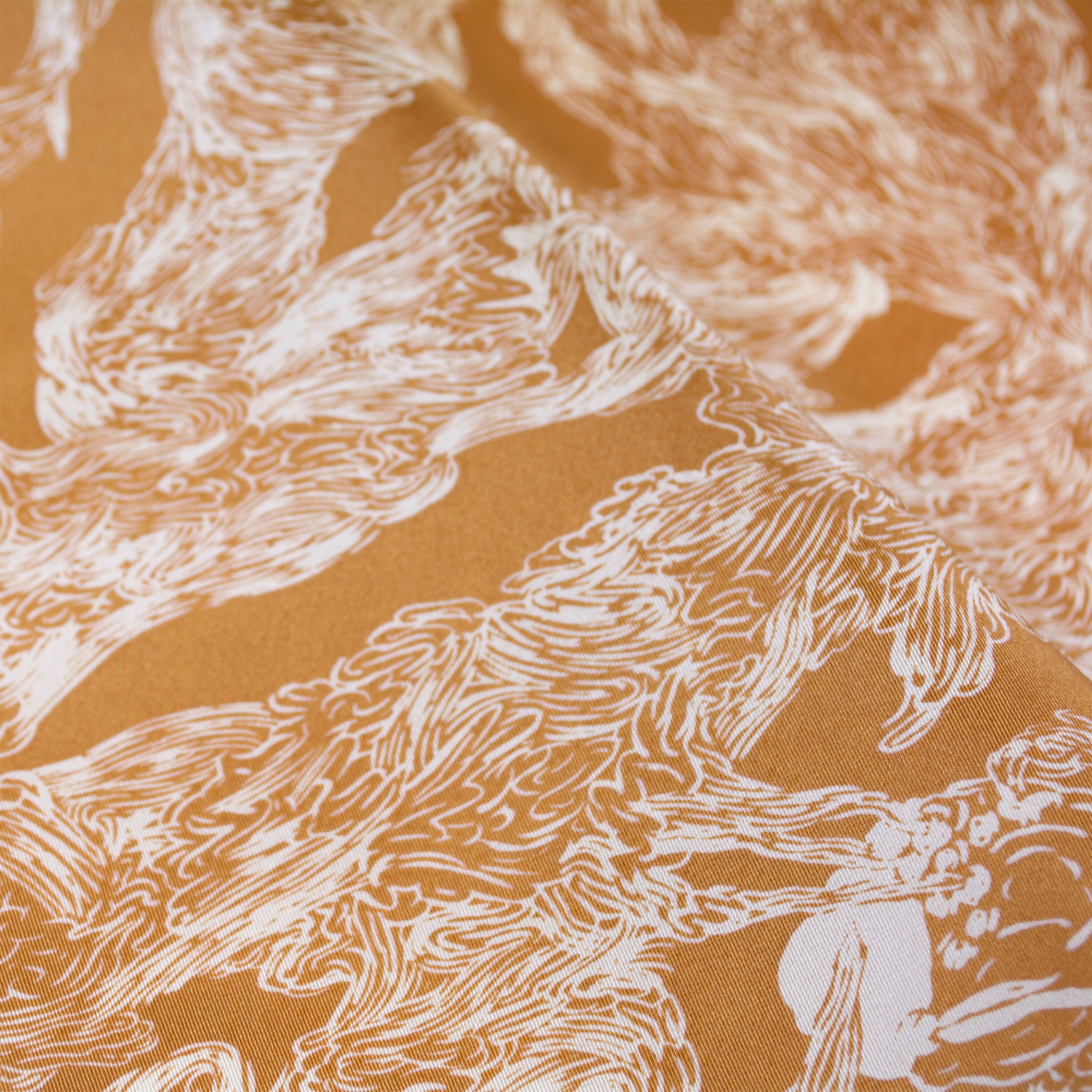 Bandana de Soie Mauvais Vents Bronze - prelude copie | EMPREINTES Paris