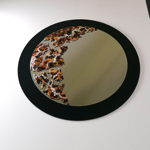 Miroir en émail sur cuivre - Départ pour Mars | EMPREINTES Paris - EMPREINTES Paris