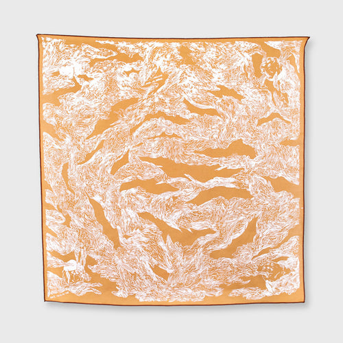 Bandana de Soie Mauvais Vents Bronze - prelude copie | EMPREINTES Paris - EMPREINTES Paris