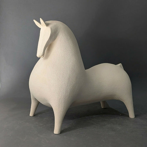 Sculpture Grand Cheval Beige Collection Classique | EMPREINTES Paris - EMPREINTES Paris