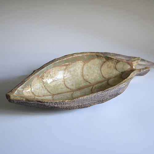 Boîte cabosse de cacao en grès | EMPREINTES Paris - EMPREINTES Paris