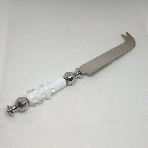 couteau_a_fromage_blanc_a_pois_format_traditionnel_cendrine_m_fileuse_de_verre copie | EMPREINTES Paris - EMPREINTES Paris