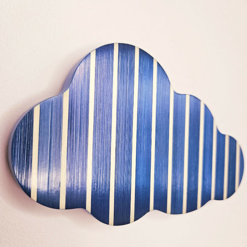 Série Mini Pop - Nuage rayures bleu marine et blanc | EMPREINTES Paris - EMPREINTES Paris