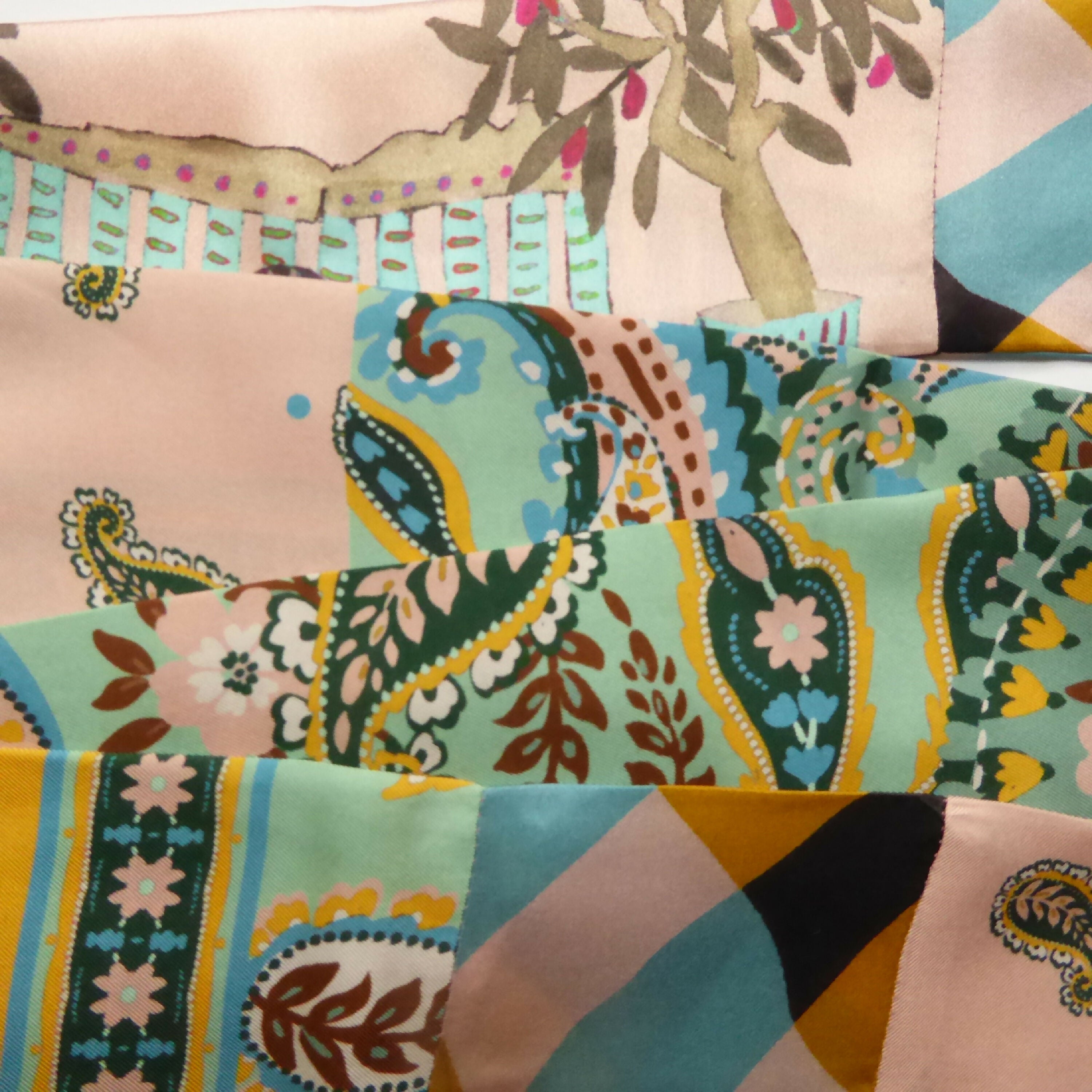 bandeau_soie_cachemire_bleu_rose_maya_hochman copie | EMPREINTES Paris