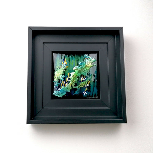 Vague d'Optimisme - Tableau en émail 3D sur cuivre et feuille d'argent | EMPREINTES Paris - EMPREINTES Paris