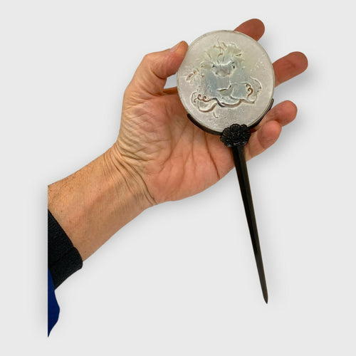 fleur, floral, vert, bleu, art nouveau, art decoratif, cadeau homme, idee cadeau homme, coupe papier, ouvre-lettres, cadeau bureau | EMPREINTES Paris - EMPREINTES Paris