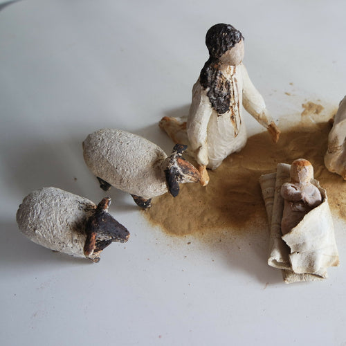 Sculptures Crèche de Noël aux moutons | EMPREINTES Paris - EMPREINTES Paris