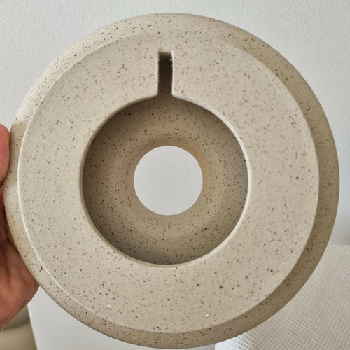 applique_murale_ronde_en_gres_blanc_douce_ceramique copie | EMPREINTES Paris - EMPREINTES Paris