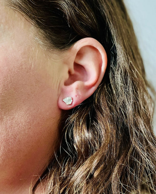 Puces d'oreilles Galène Argent 925 | EMPREINTES Paris - EMPREINTES Paris