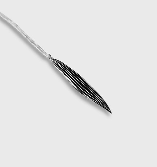 Sautoir feuilles d'olivier en argent massif recyclé | EMPREINTES Paris - EMPREINTES Paris