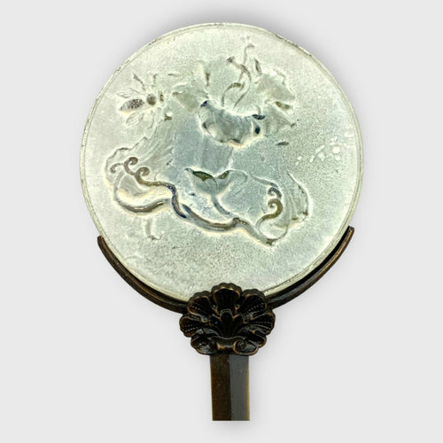 fleur, floral, vert, bleu, art nouveau, art decoratif, cadeau homme, idee cadeau homme, coupe papier, ouvre-lettres, cadeau bureau | EMPREINTES Paris - EMPREINTES Paris