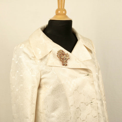 Broche Baroque or - Sculpture textile à porter | EMPREINTES Paris - EMPREINTES Paris