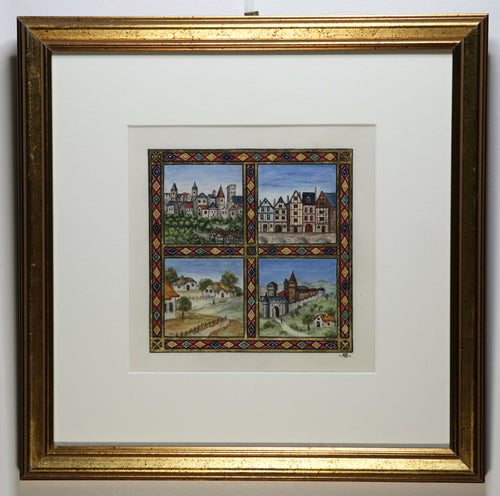 Enluminure Carré des maisons | EMPREINTES Paris - EMPREINTES Paris