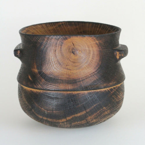 Pot en chêne brulé - Collection bois vert | EMPREINTES Paris - EMPREINTES Paris