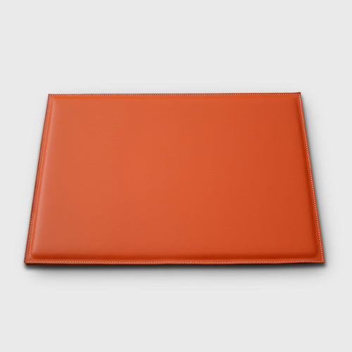 Sous-main double cuir Orange | EMPREINTES Paris - EMPREINTES Paris