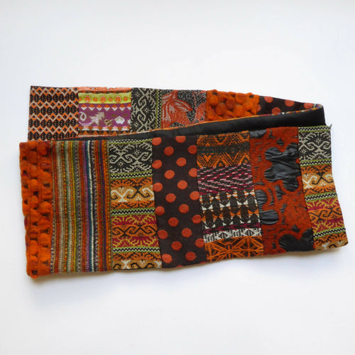 Écharpe hivernale femme-multico orange | EMPREINTES Paris - EMPREINTES Paris