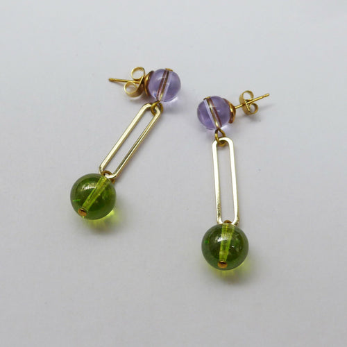 boucles_doreilles_dew_violet_et_vert_stefano_poletti_bijoux copie | EMPREINTES Paris - EMPREINTES Paris