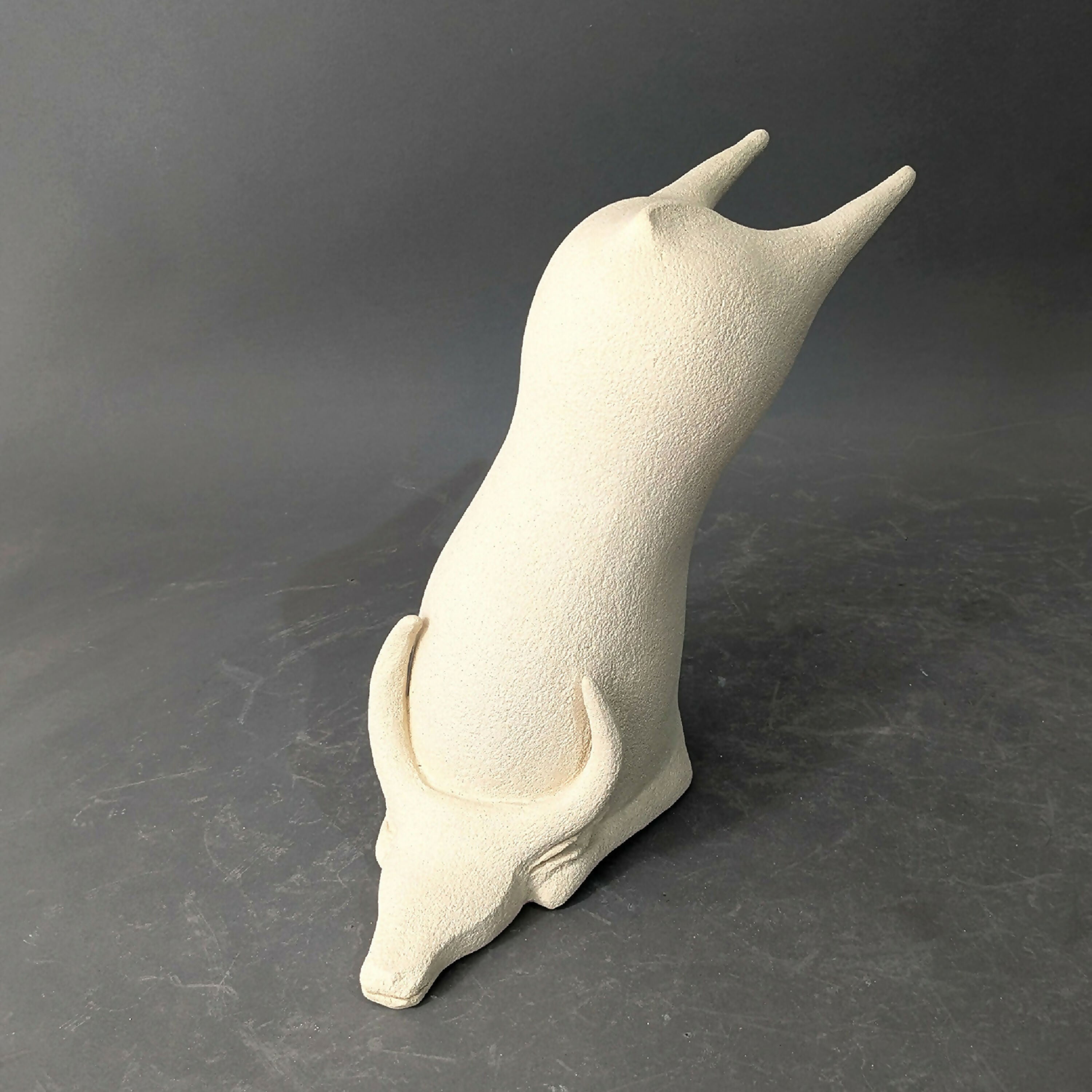 Sculpture Taureau Beige Clair Collection Shiga | EMPREINTES Paris