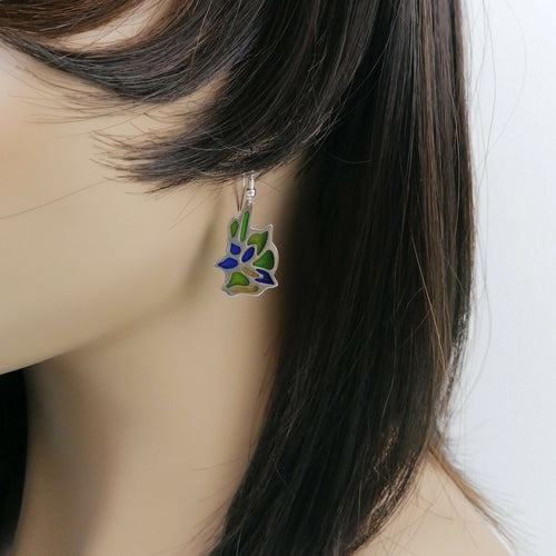 Le bouquet - Boucles d'oreilles en émail | EMPREINTES Paris - EMPREINTES Paris