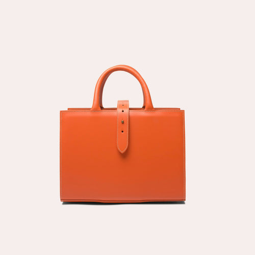 Porte-revues en cuir orange | EMPREINTES Paris - EMPREINTES Paris