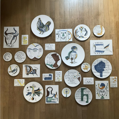 Assiette murale Les trois yeux | EMPREINTES Paris - EMPREINTES Paris