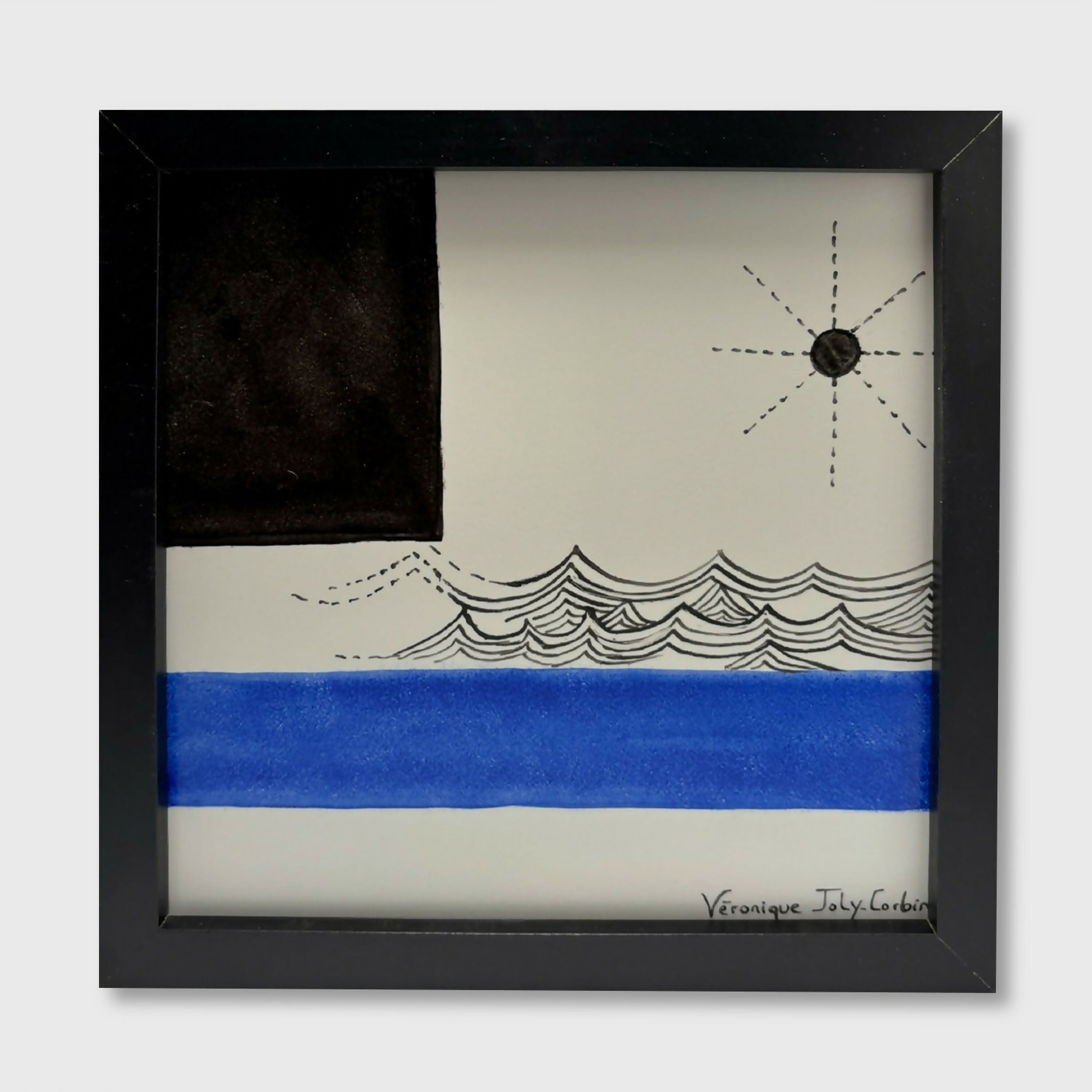 Tableau Carreau Les vagues | EMPREINTES Paris