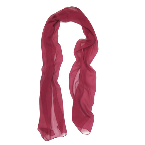 Écharpe 180 unie rouge framboise | EMPREINTES Paris - EMPREINTES Paris