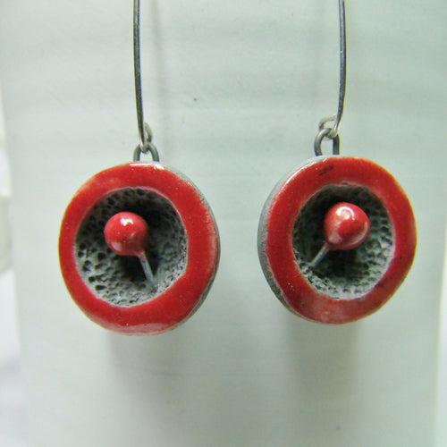 Boucles d'oreilles Miro rouges | EMPREINTES Paris - EMPREINTES Paris