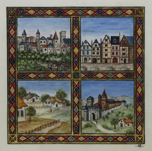 Enluminure Carré des maisons | EMPREINTES Paris - EMPREINTES Paris