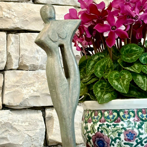 Figurine 3 en pierre calcaire de Crazannes, patiné bronze vert | EMPREINTES Paris - EMPREINTES Paris