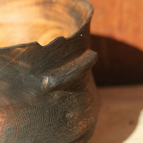 Pot en chêne brulé III - Collection bois vert | EMPREINTES Paris - EMPREINTES Paris