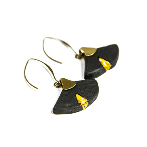 Boucles d’oreilles HIME-MINI-GINKO-KINTSUGI 2 | EMPREINTES Paris - EMPREINTES Paris