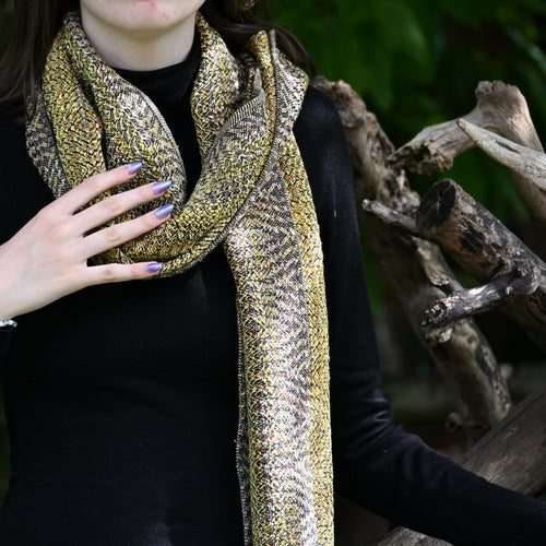 echarpe_jaune_anis_creation_tissages_francois_vieillard copie | EMPREINTES Paris - EMPREINTES Paris
