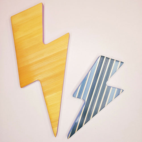 Série Mini Pop - Eclair rayures bleu clair et blanc | EMPREINTES Paris - EMPREINTES Paris