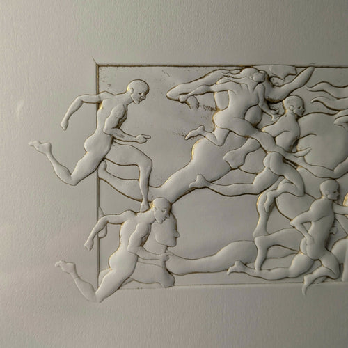 Estampe d'art - La Course II - Version rehausse de dorure | EMPREINTES Paris - EMPREINTES Paris
