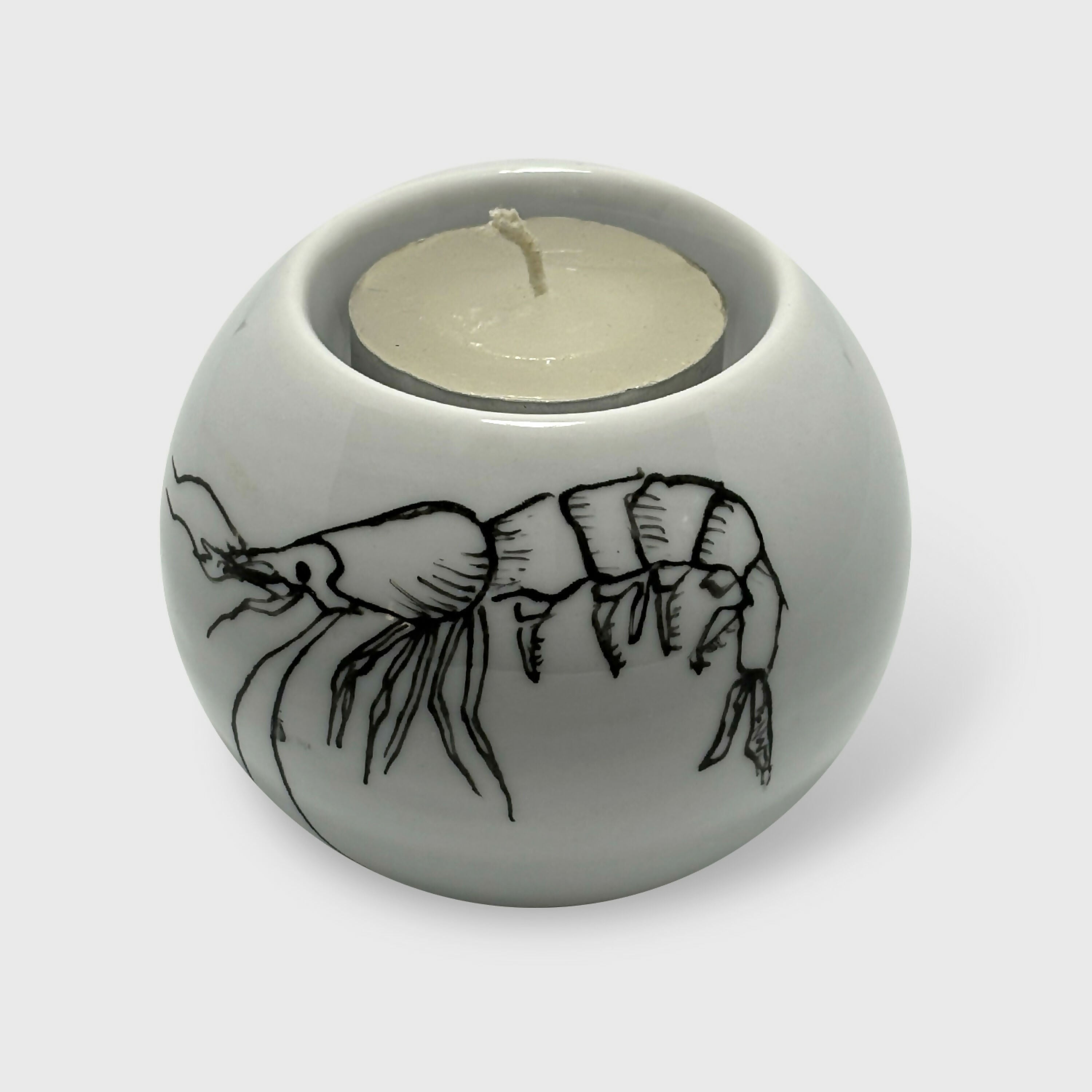 Bougeoir boule OCÉAN crevette | EMPREINTES Paris