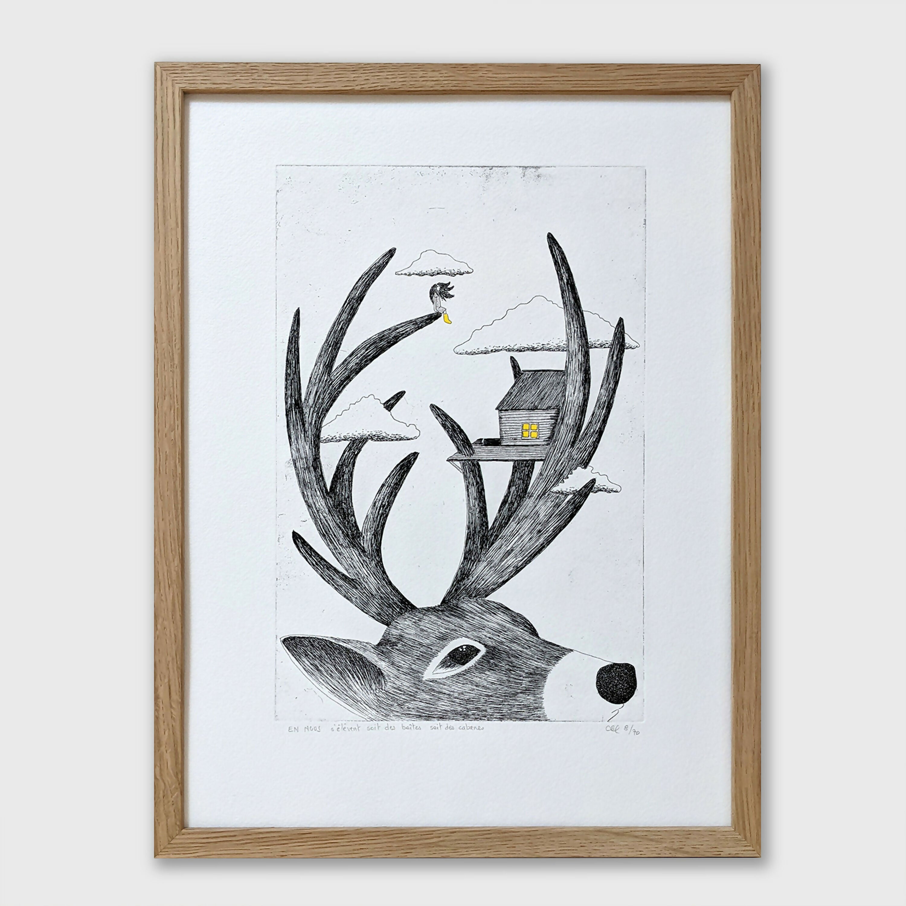 Estampe EN NOUS, des cabanes | EMPREINTES Paris