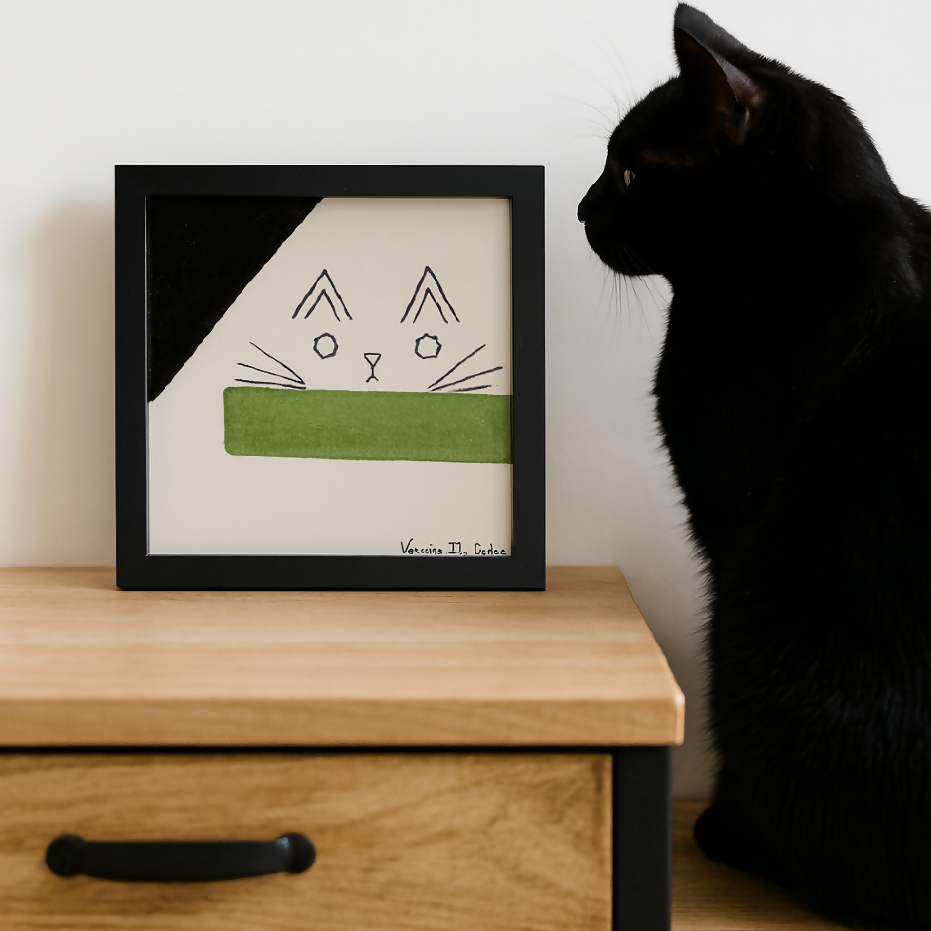 Tableau Carreau Chat | EMPREINTES Paris