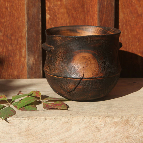 Pot en chêne brulé III - Collection bois vert | EMPREINTES Paris - EMPREINTES Paris