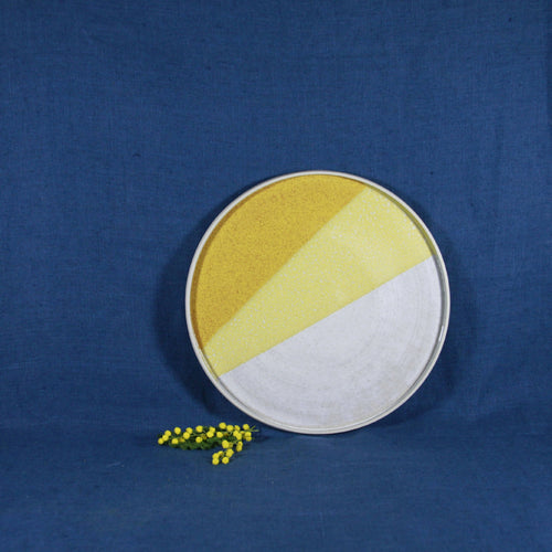 assiette_a_dejeuner_solaire_jaune_graphiste_en_terre copie | EMPREINTES Paris - EMPREINTES Paris
