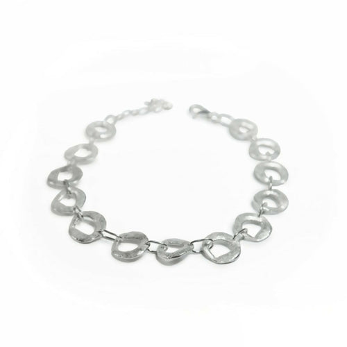 Bracelet en argent massif maillons petits cercles | EMPREINTES Paris - EMPREINTES Paris