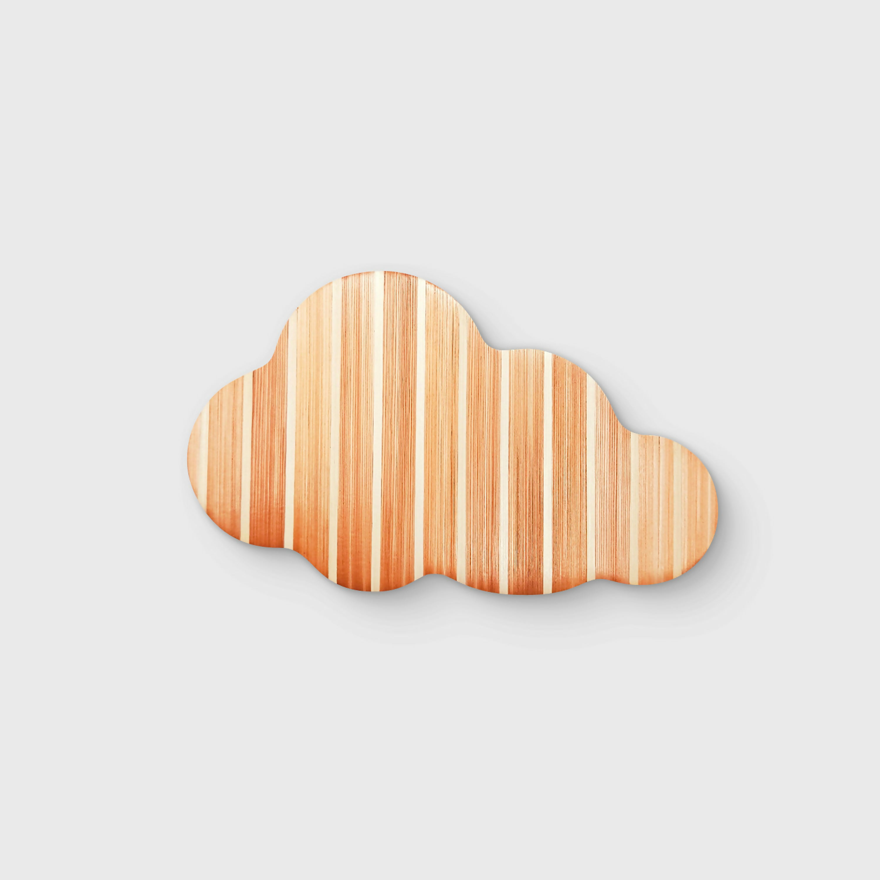 Série Mini Pop - Nuage rayures orange et blanc | EMPREINTES Paris