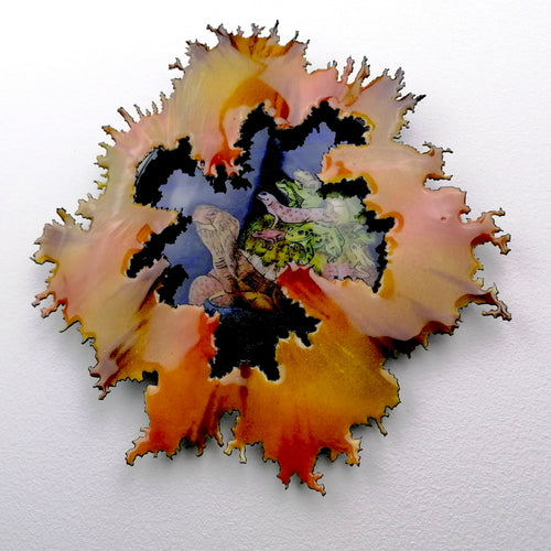 Un oeil sur le monde - Décoration murale en émail 3D sur cuivre | EMPREINTES Paris - EMPREINTES Paris