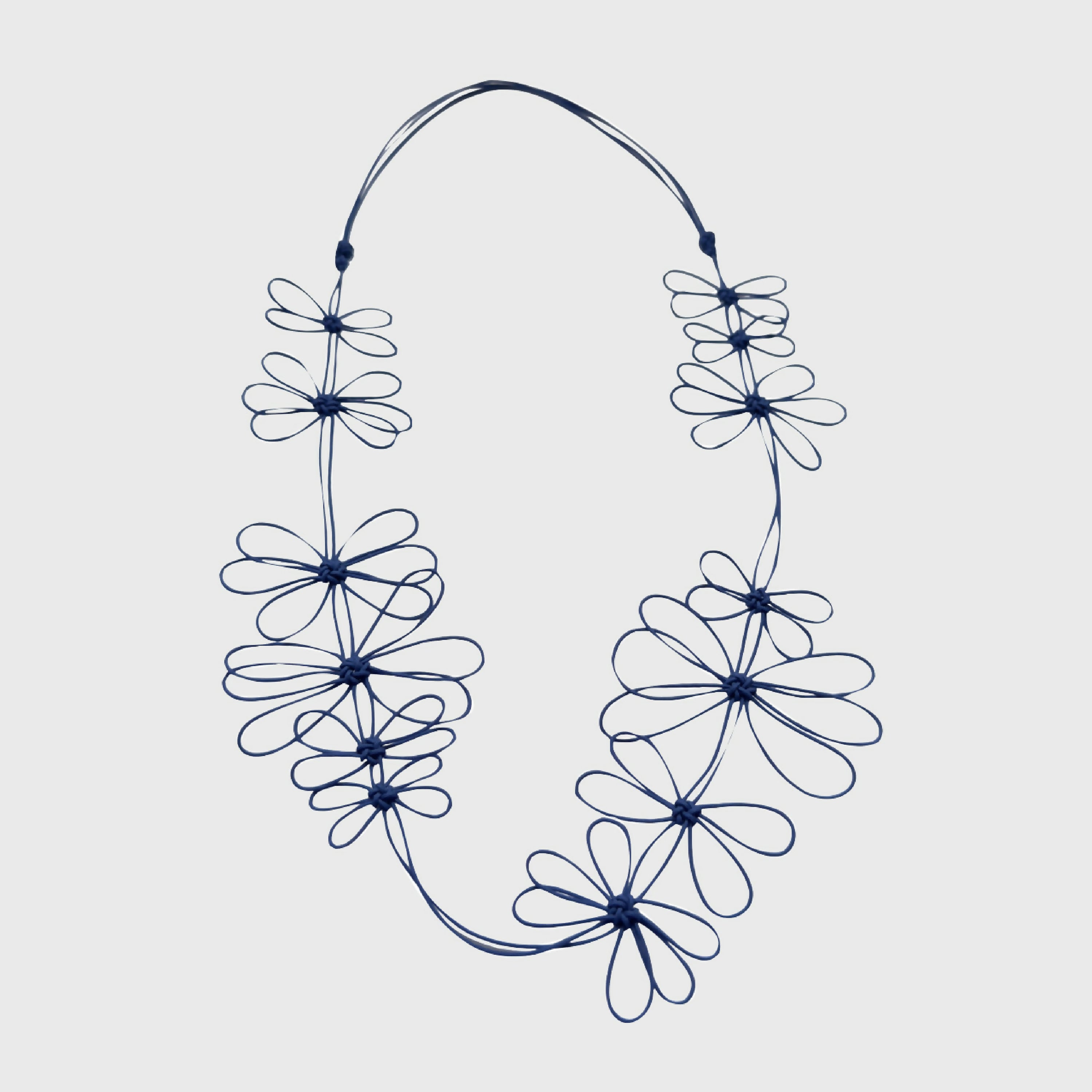 Collier fleurs de prunier bleu | EMPREINTES Paris